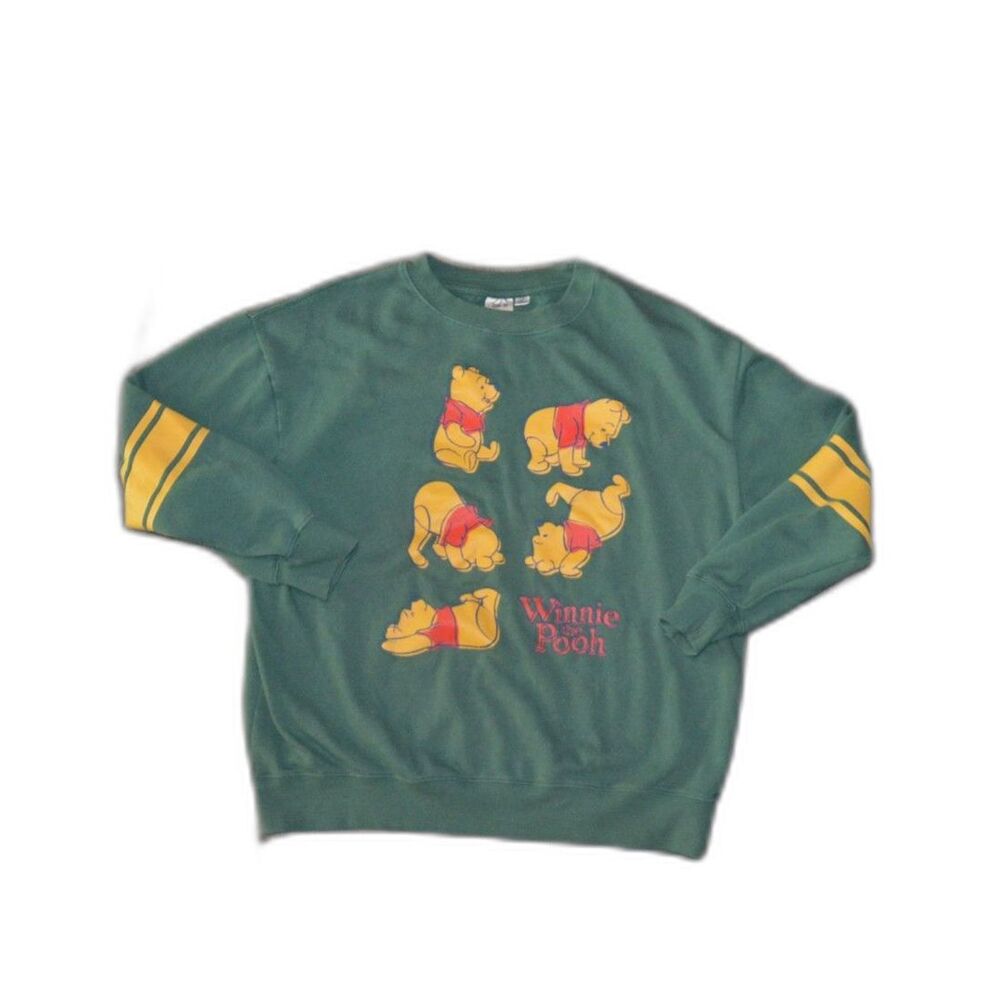 Disney Winnie The Pooh Pullover Crewneck Vintage 90s Y2k Sweatshirt Large